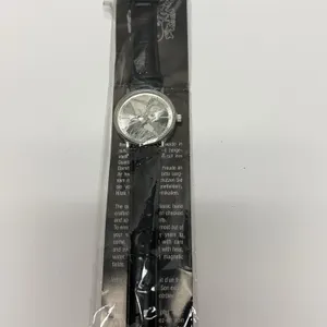 Analog Wristwatch with Statue of Liberty Dial and Black Band