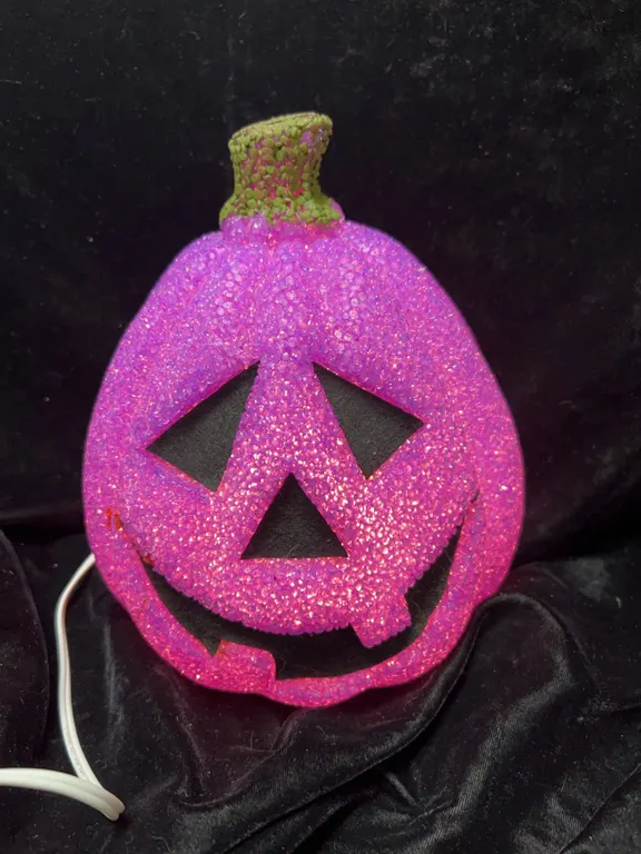 Light-Up Purple Jack-O'-Lantern Pumpkin Decoration