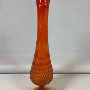 Fenton Amberina 19” Swung Vase