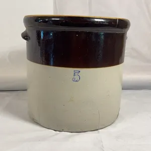 5-Gallon Two-Tone Stoneware Crock