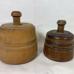 Duo of Wood Butter Molds