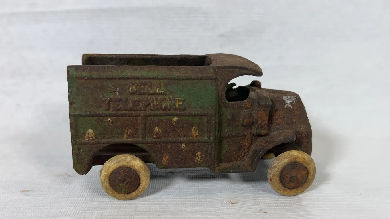 Hubley Bell Telephone Cast Iron Service Truck