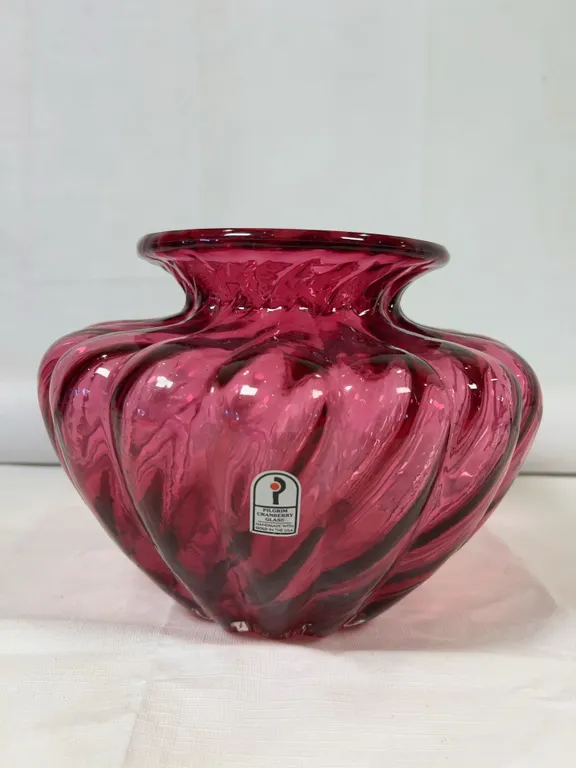 Pilgrim Cranberry Vase