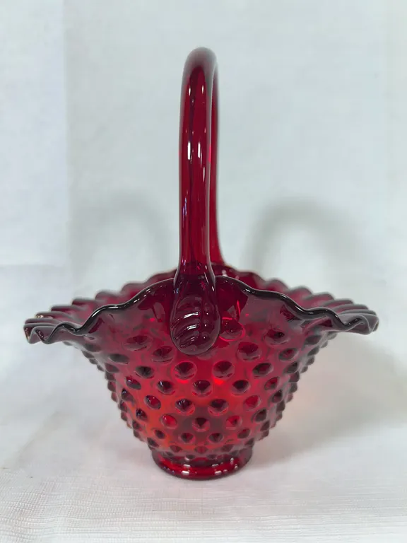 Fenton Ruby Basket