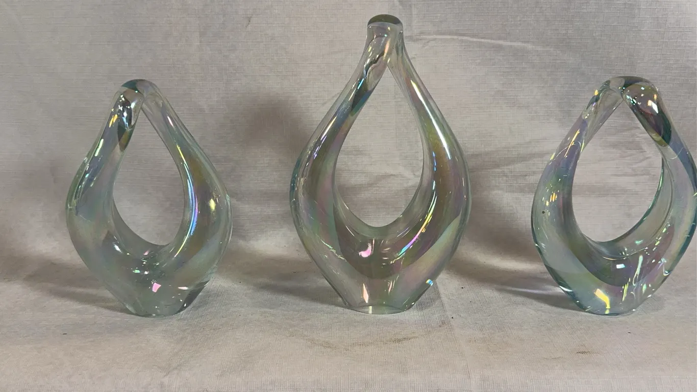 Iridescent Glass Sculptures