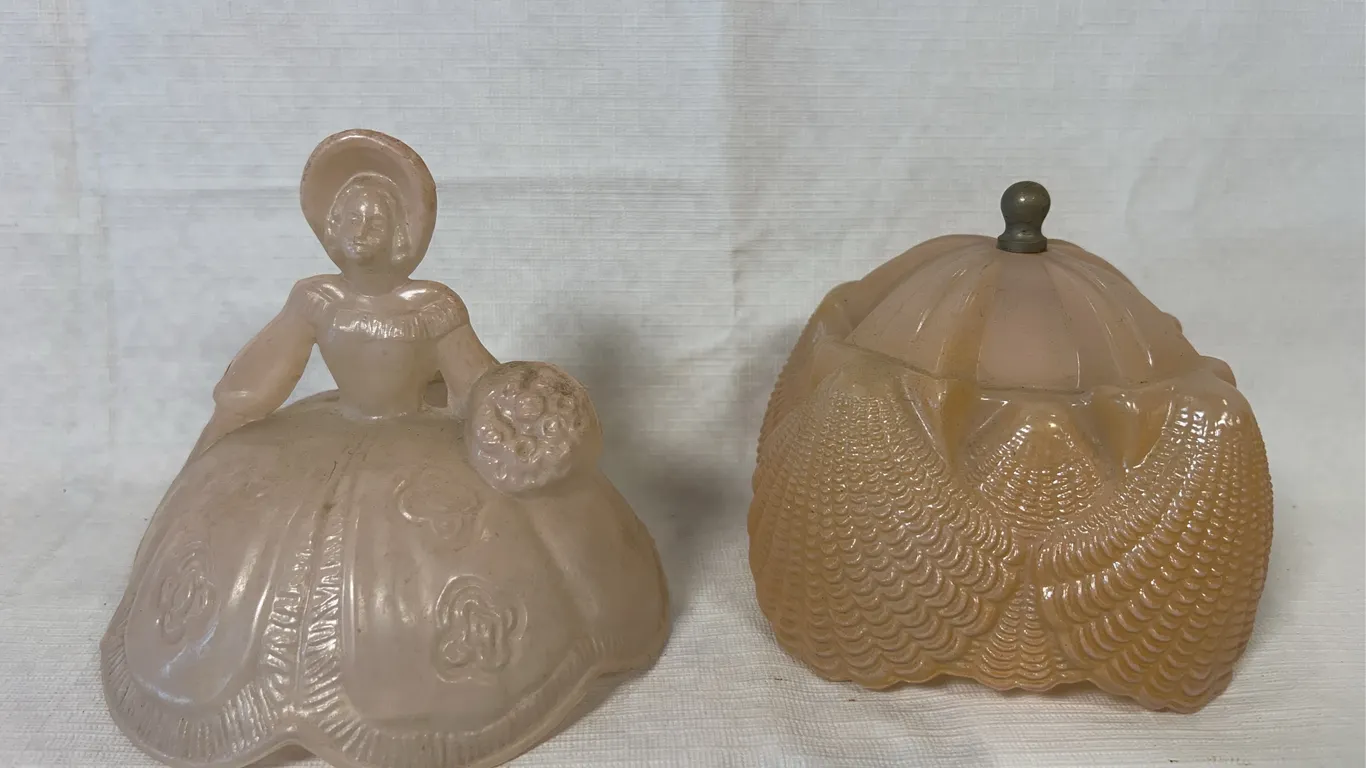 Art Deco Lamp Shade & Base