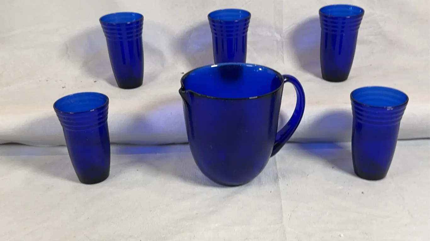 Cobalt Drink Set