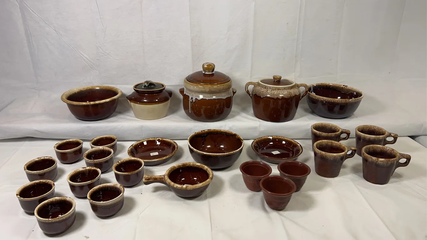 Brown Drip Glaze Pottery