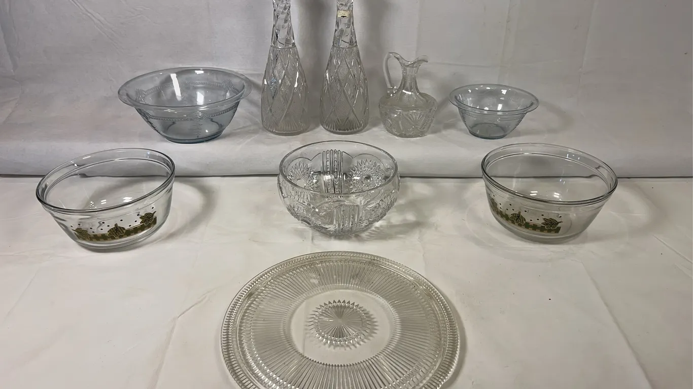 Clear Glass Serving Ware