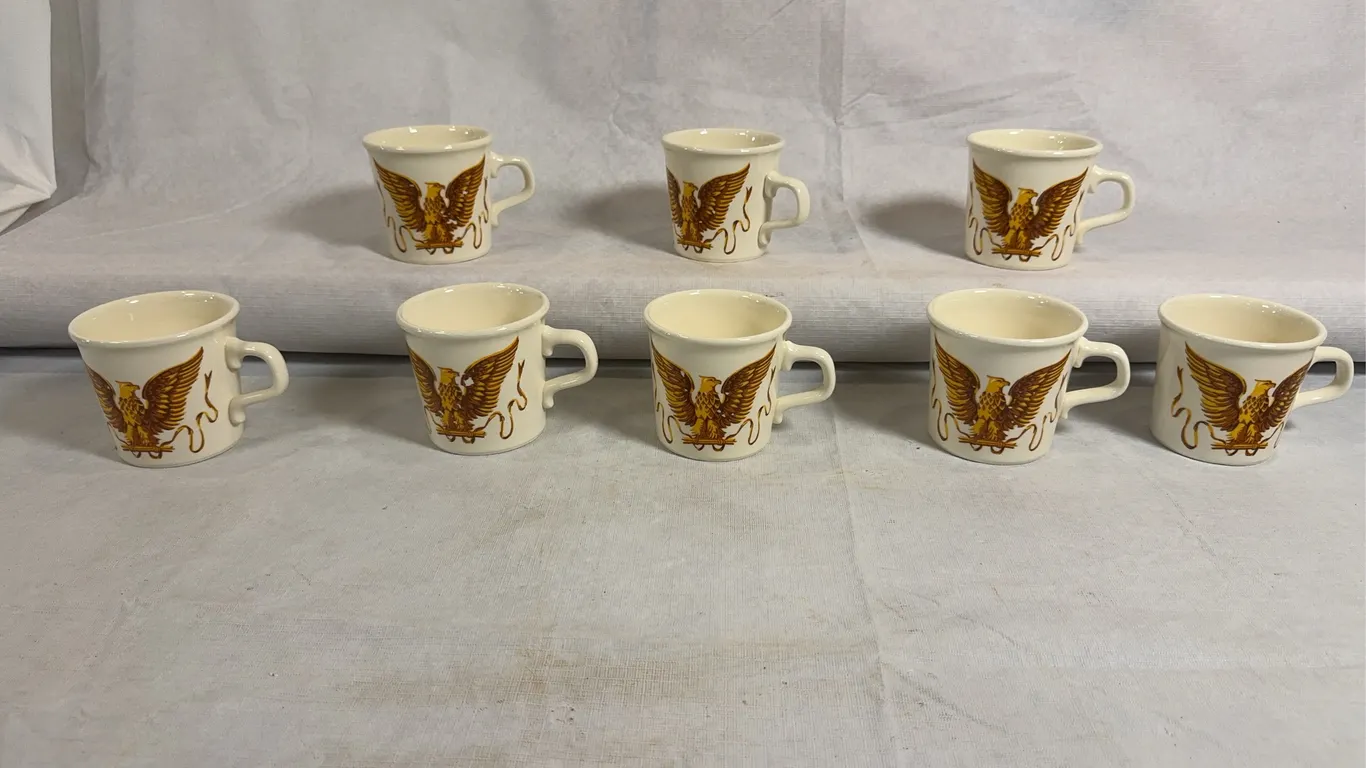 Eagle Motif Mugs