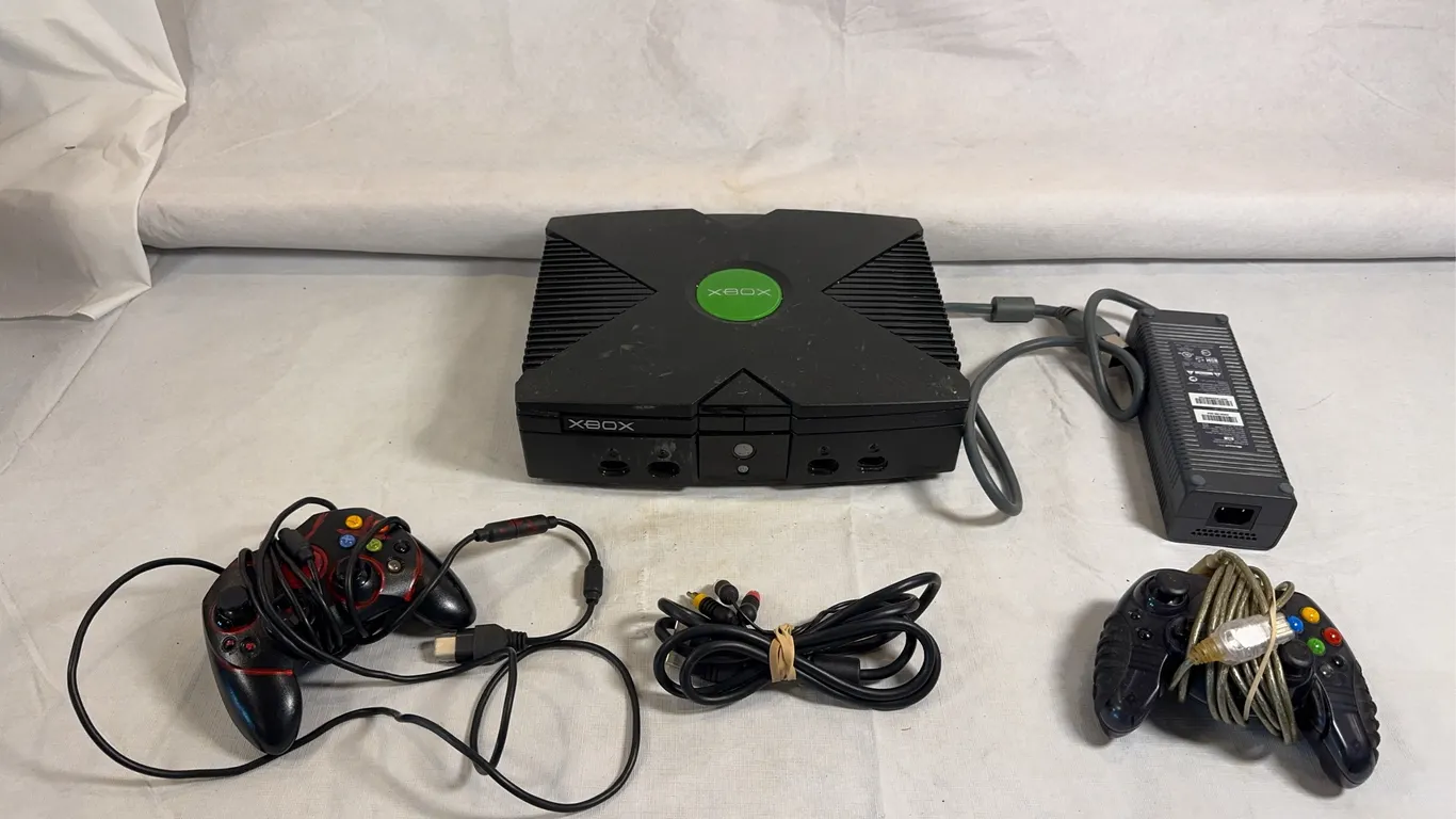 Xbox with Controllers