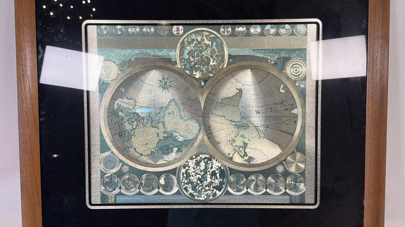 The Earth Chrome Lithograph