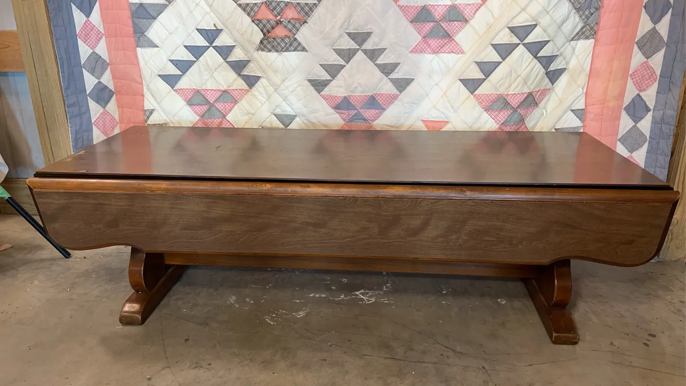 Trestle Style Coffee Table