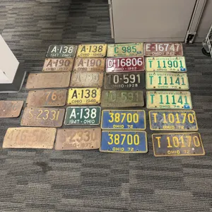 Ohio License Plates 1920s to 1970s Assorted Years