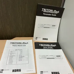 Korg Triton-Rack Module Manuals Set: Basic, Parameter, Voice List