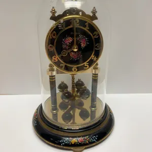 Bulova Germany Anniversary Dome Clock with Floral Accents