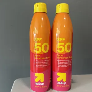 2 9.1oz Sport Sunscreen Spray SPF50 New Up&Up  Exp in 2028