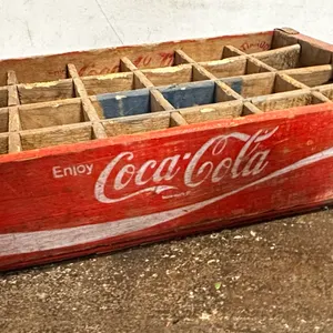 Vintage Coca-Cola 24 Slot Wooden Crate
