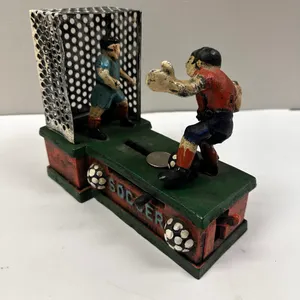 Cast Iron Mechanical Bank:  Soccer