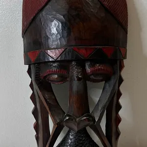 Hand Carved Wooden Tribal Mask