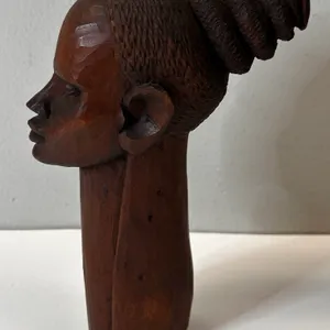 Signed Tribal Art of a Woman's Head & Neck