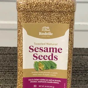 *NEW* Rodelle Toasted Natural Sesame Seeds, 18 OZ - Best By: 1/2028
