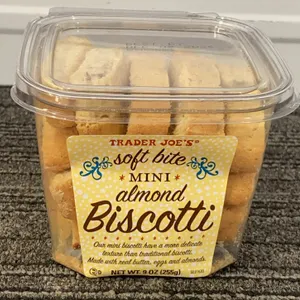 *NEW* Trader Joe's Soft Bite Mini Almond Biscotti, 9 OZ - Best By: 12/9/26