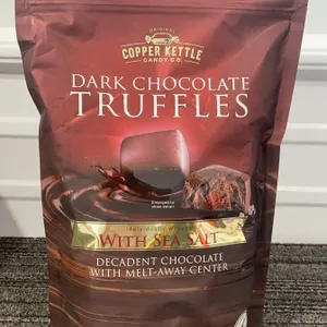 *NEW* Copper Kettle Candy Company Dark Chocolate Sea Salt Truffles - Best By: 3/2027