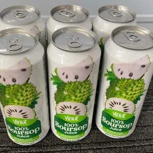 *NEW* VINUT 100% Natural Soursop Juice, 16.9 OZ/6 Pack - Best By: 3/15/2027