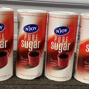 *NEW* N'Joy Pure Cane Sugar Canisters, 9 Canisters - Best By: 4/2028