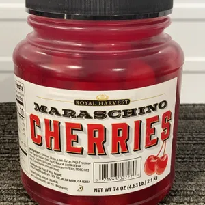 *NEW* Royal Harvest, Maraschino Cherries, 74 Ounce- Best By: 3/2028
