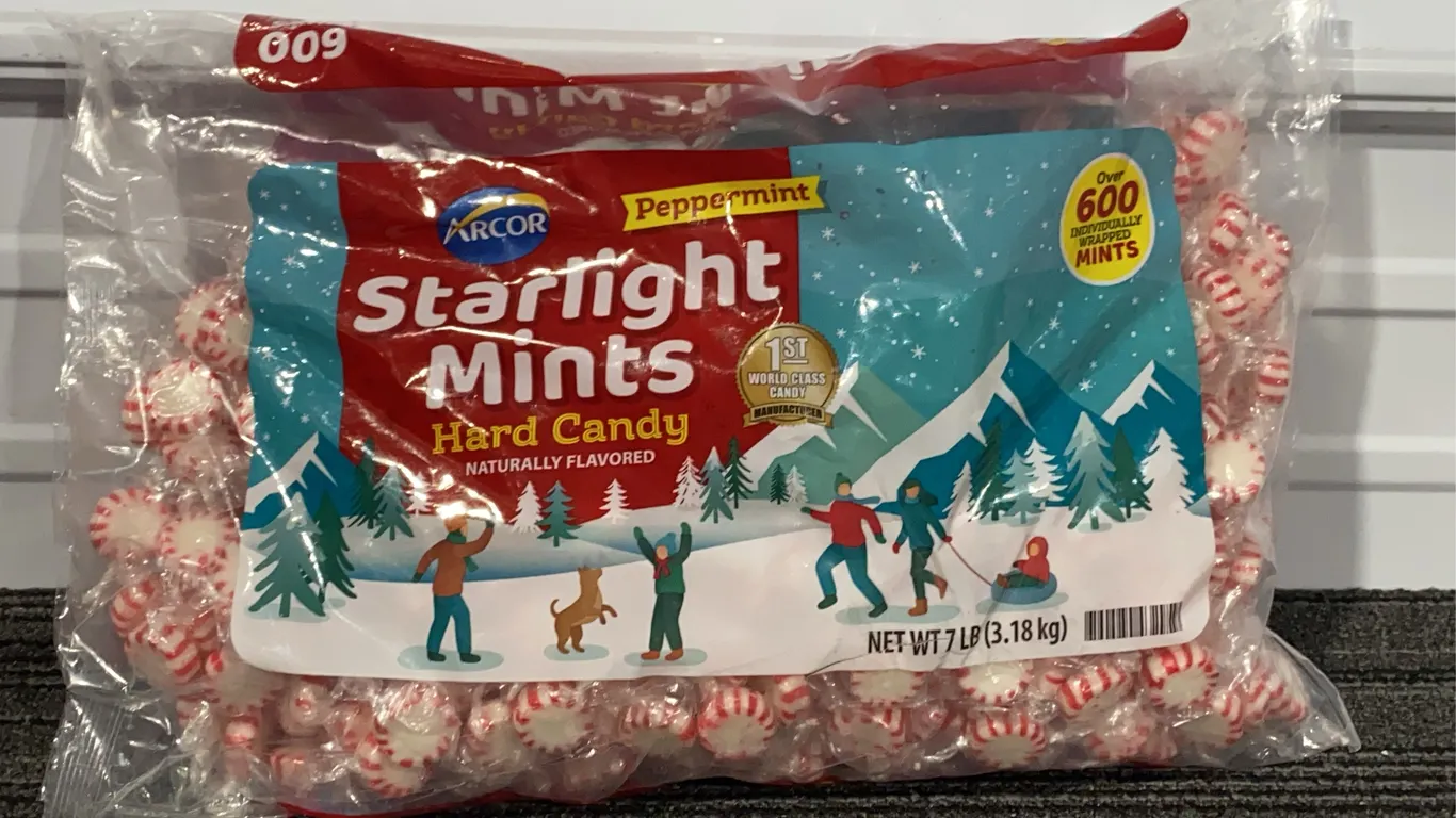 *NEW* ARCOR Starlight Mints Hard Peppermint Candy, 7 lbs - Best By: Not Visible