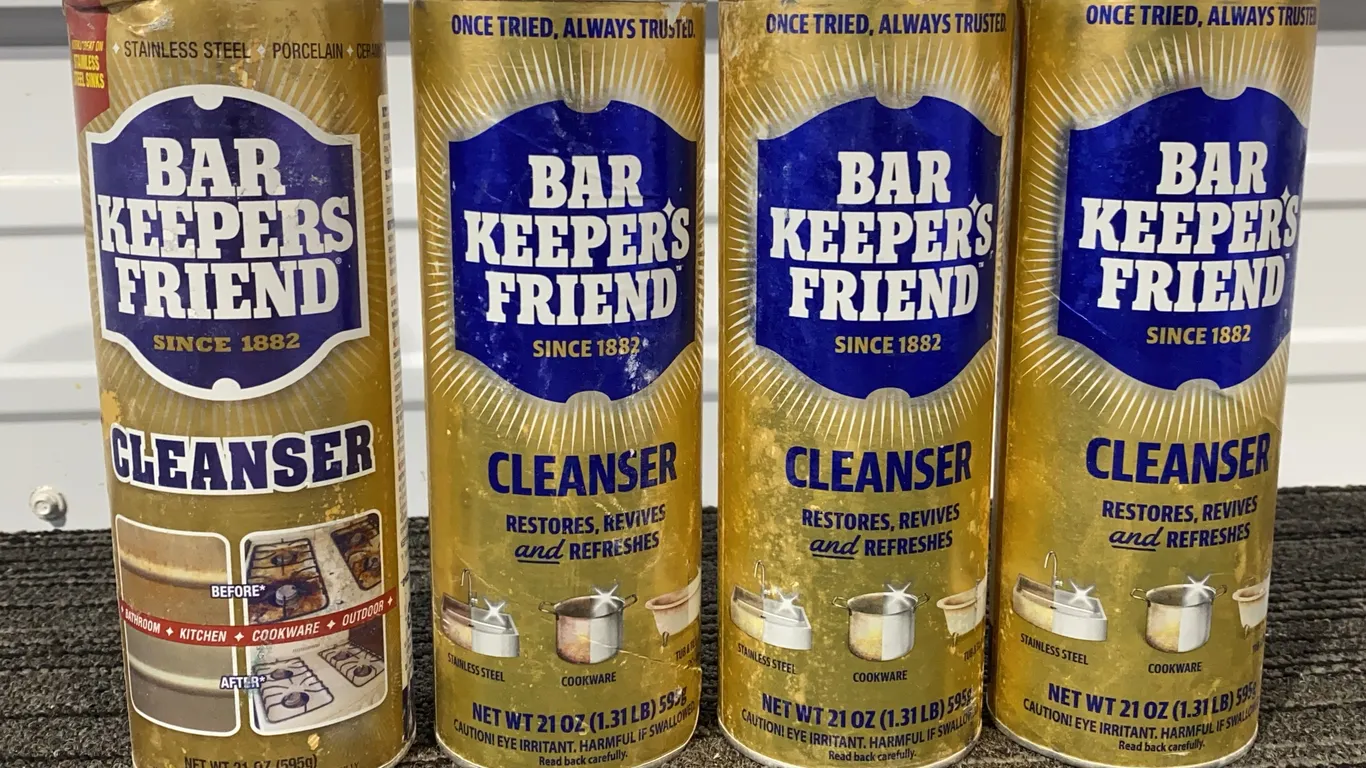 *NEW* 4 Bar Keeper's Friend Powder Cleaner, 21 OZ Each