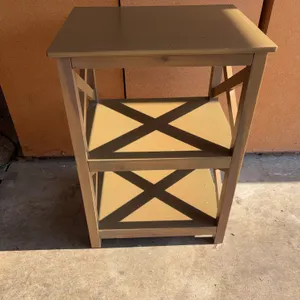 Three-Tier Wood Shelf