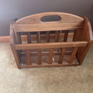 Wooden Magazine Rack