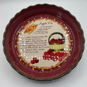 Fall 10" Apple Pie Plate