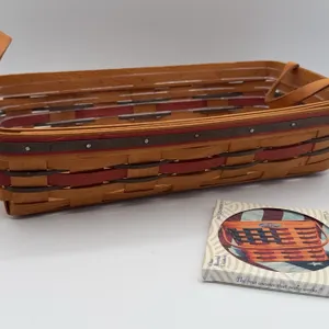 Longaberger 1993 Crisco American Baking Celebration Basket & Coaster