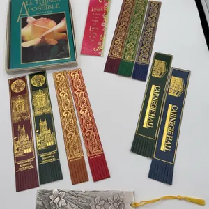 Book and Leather Bookmarks