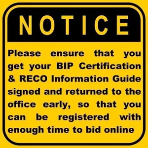 Please Read Bidder�s Information Package