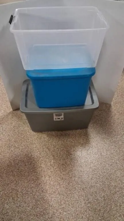 (3) Storage Tubs 2 with Lids - See Pics for Sizes