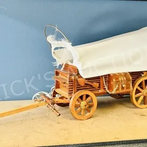 16 " long covered wagon accent lamp - damage tarp