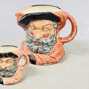 2 Royal Doulton Toby jugs "Falstaff" 3", 5.5"