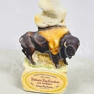1964-Hudson's Bay Bison figurine decanter
