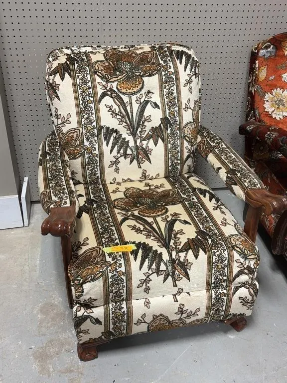 Vintage upholstered armchair