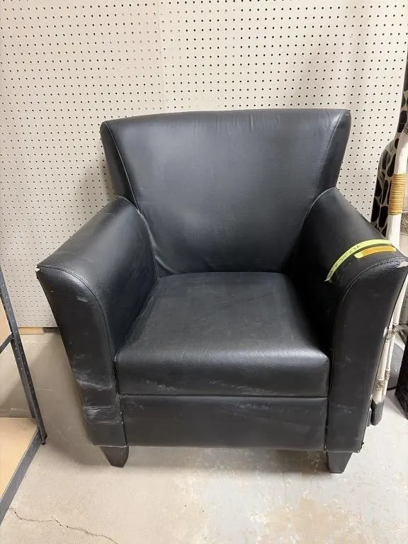 Faux Leather Arm Chair