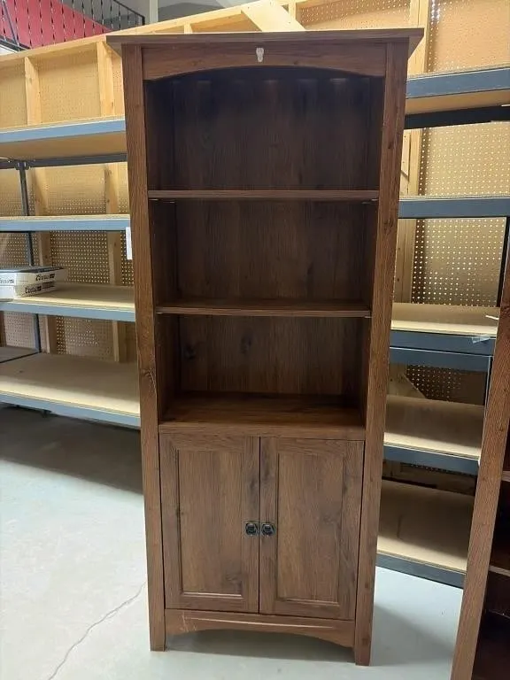 Wooden library bookcase