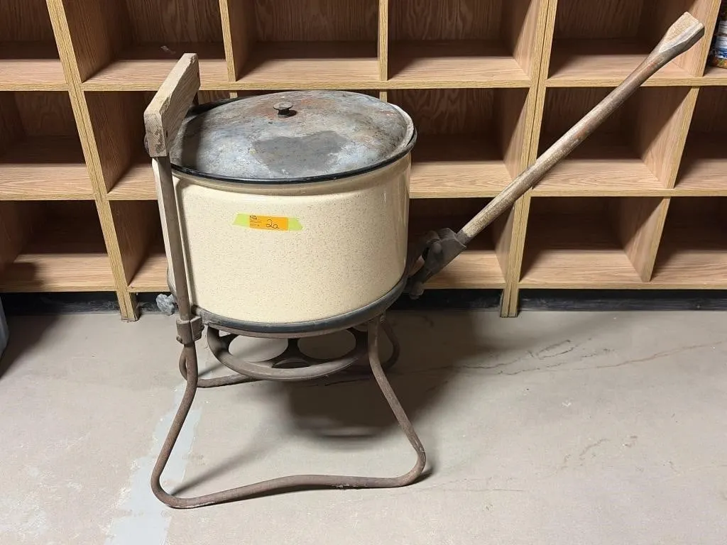 Vintage Clothes Washer- MUSCLE POWERED