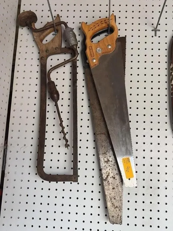 Vintage Saws with Hand Drill