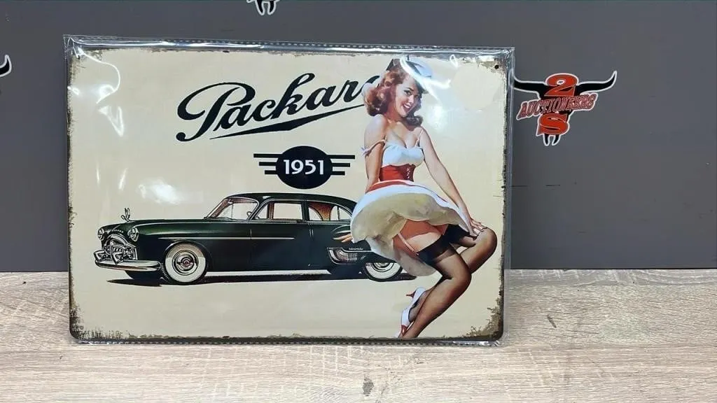 Decorative Metal Sign 8" x 12". 1951 Packard.