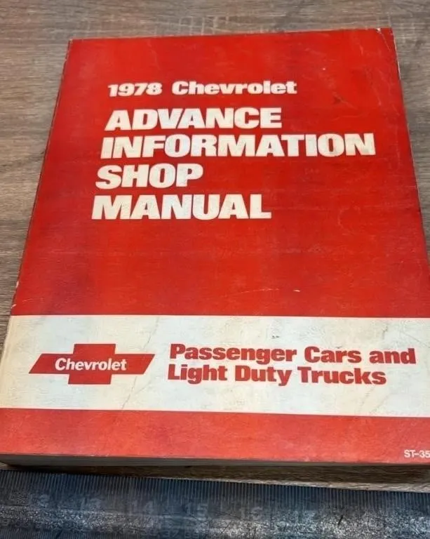 1978 Chevrolet Advanced Information Shop Manual